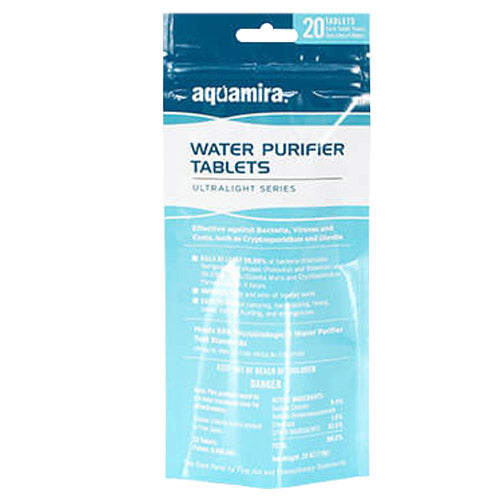 Water Purification Tablets for Emergency; 20 Count